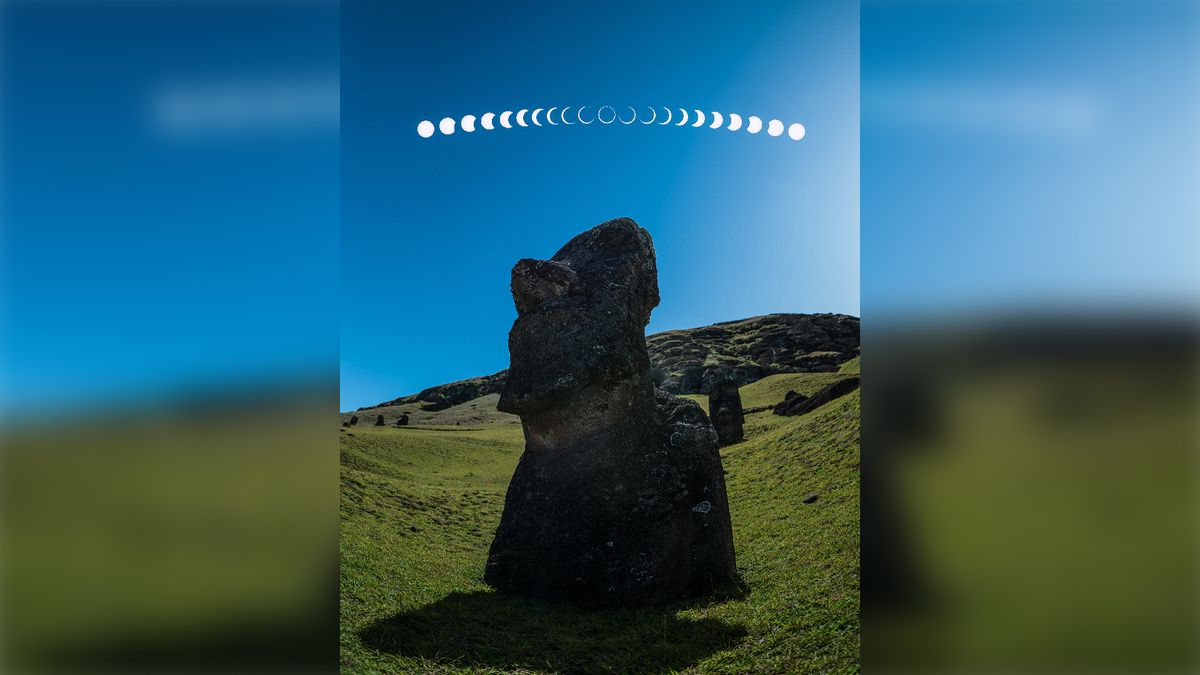 'Ring of fire' solar eclipse blazes over Easter Island in incredible