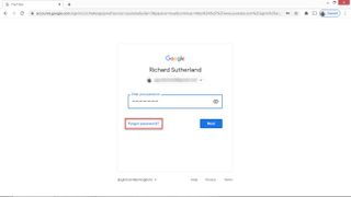 Google password