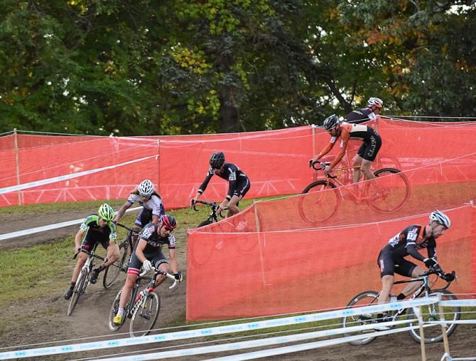 Shawn Milne (Boulder Cycle Sport) leading the chasers to Winterberg and Hyde