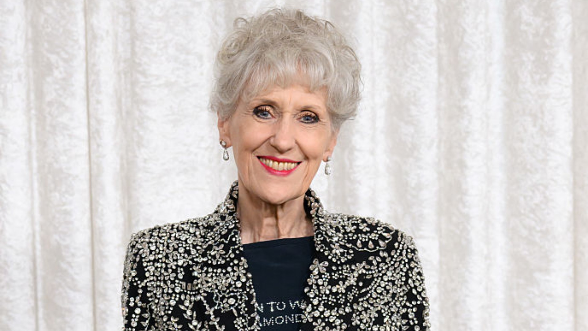 Anita Dobson attends the British Soap awards at Hackney Town Hall