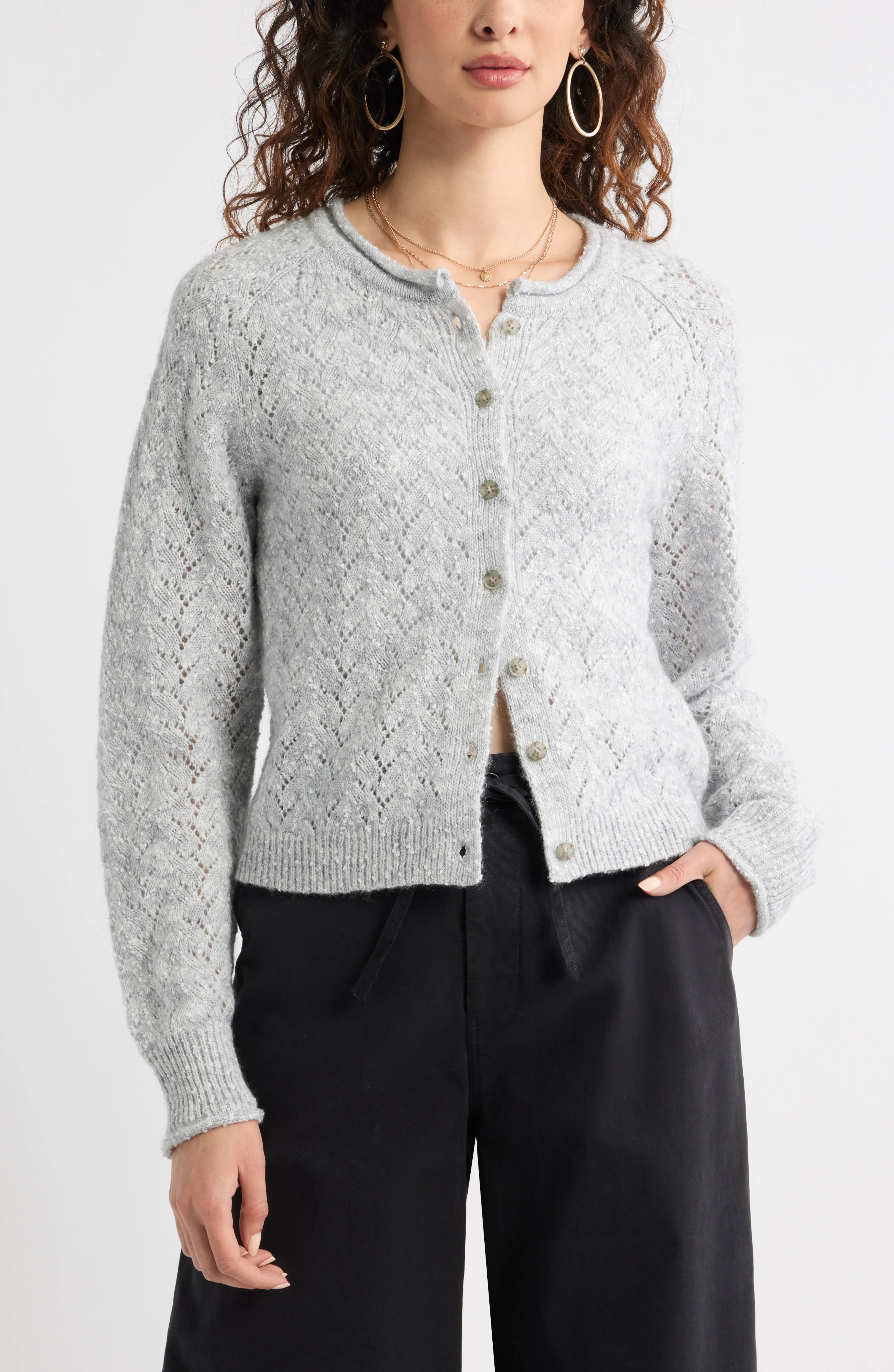 Treasure &amp;amp; Bond, Nep Pointelle Cardigan