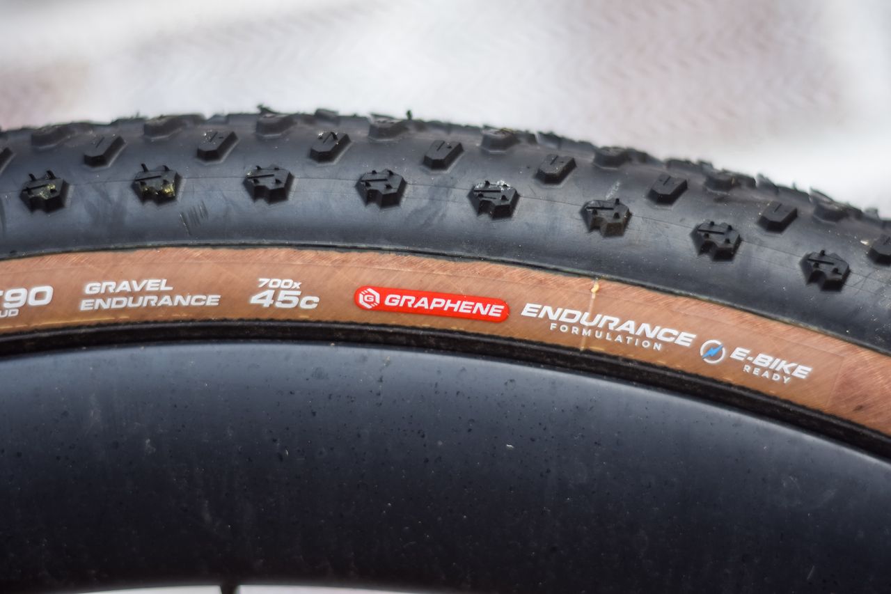 A Vittoria Terreno T90 gravel tyre