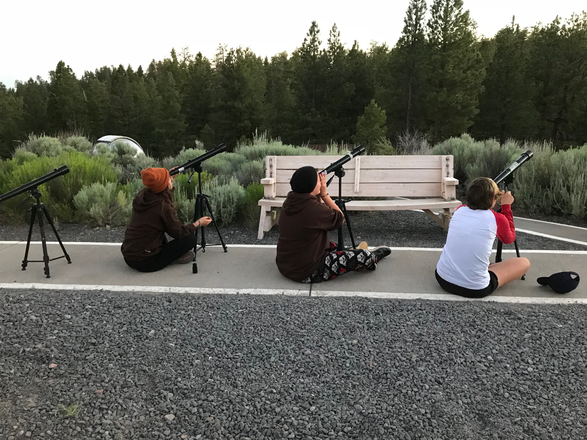 Girl Scouts Viewing Venus