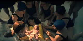 Birthing scene in Umbrella Academy