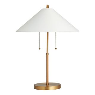 White and gold small lamp