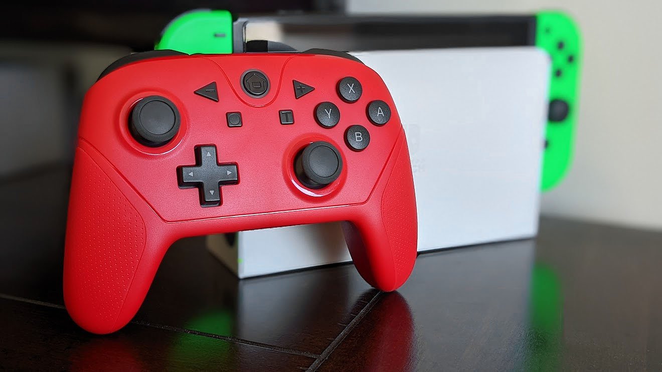 Yccteam Wireless Pro Game Controller Red With Switch Dock