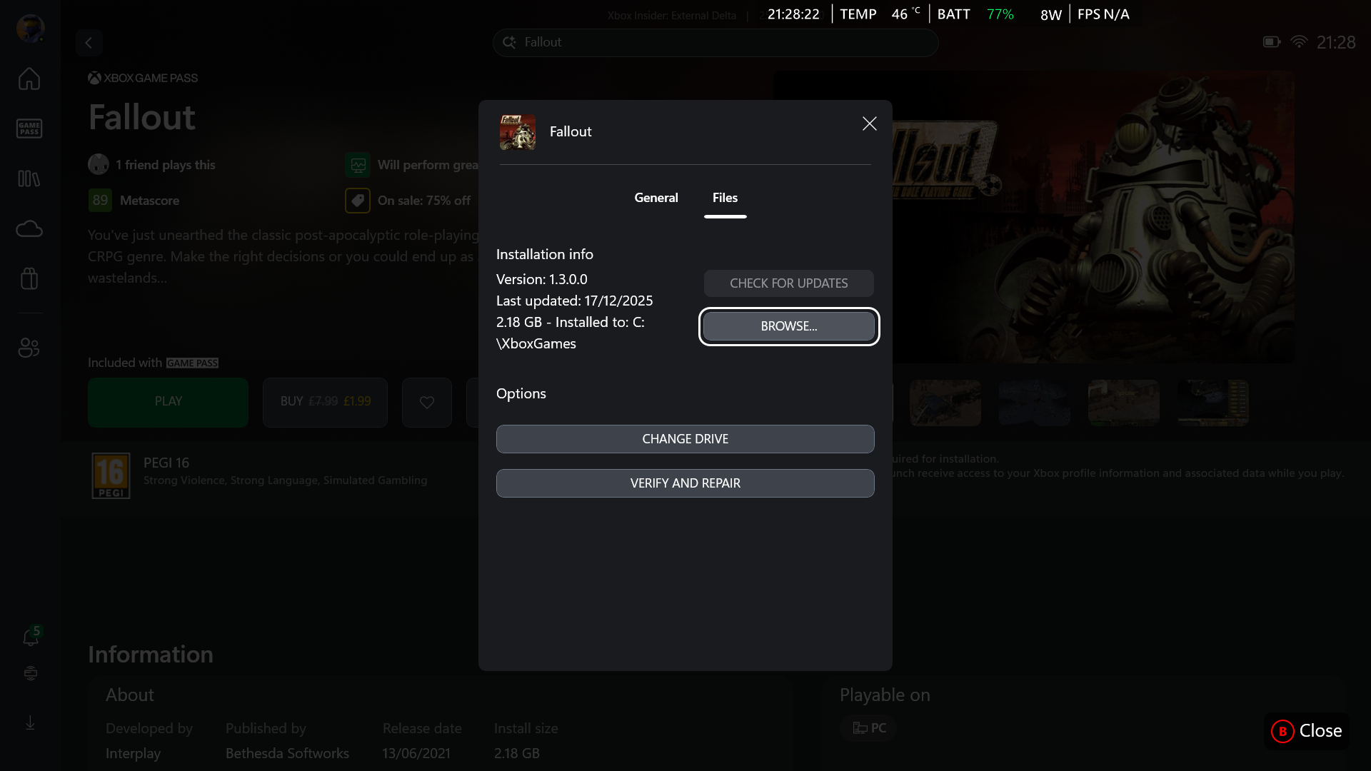 How to access the games files