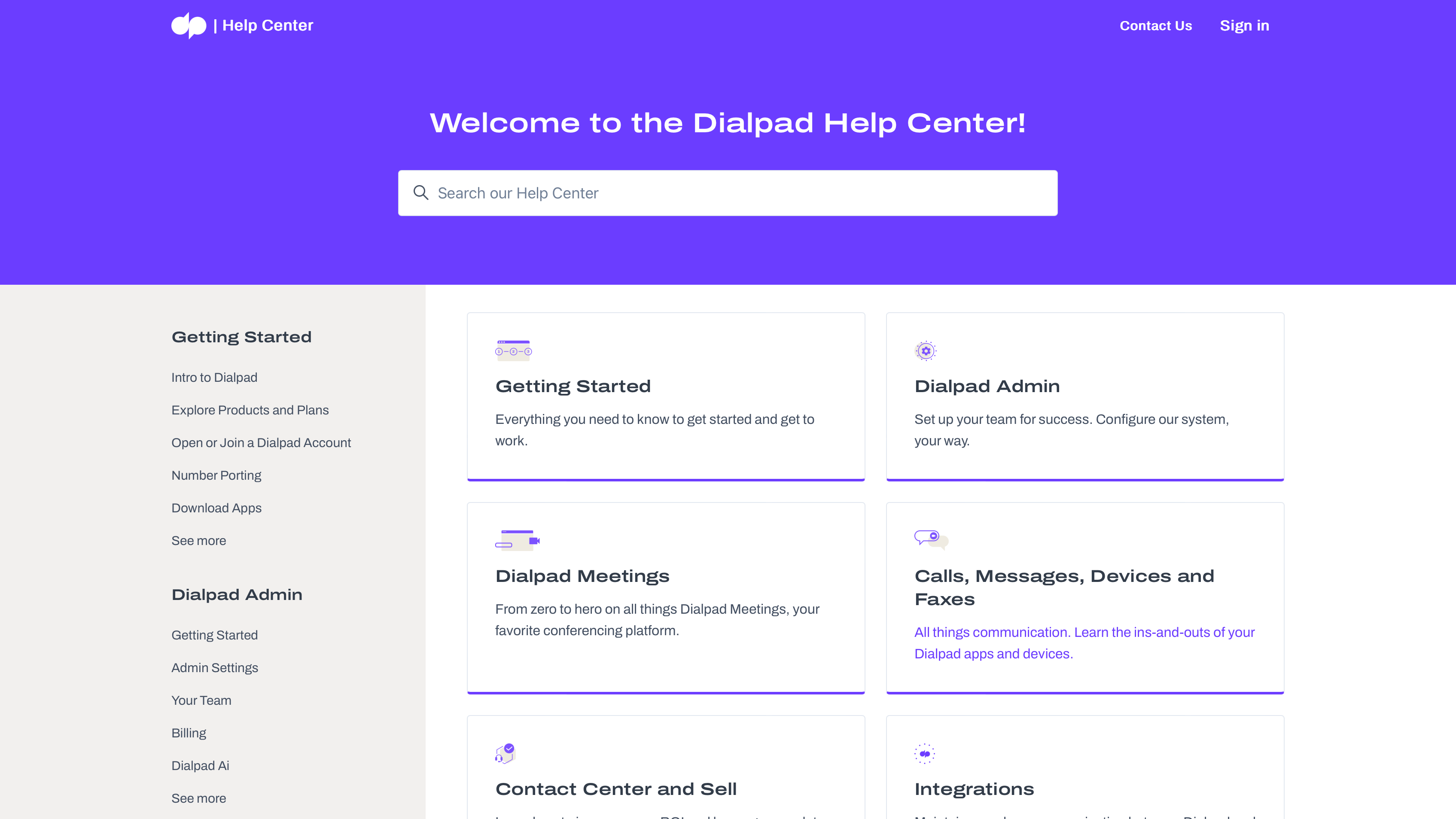 Dialpad help center October 2022