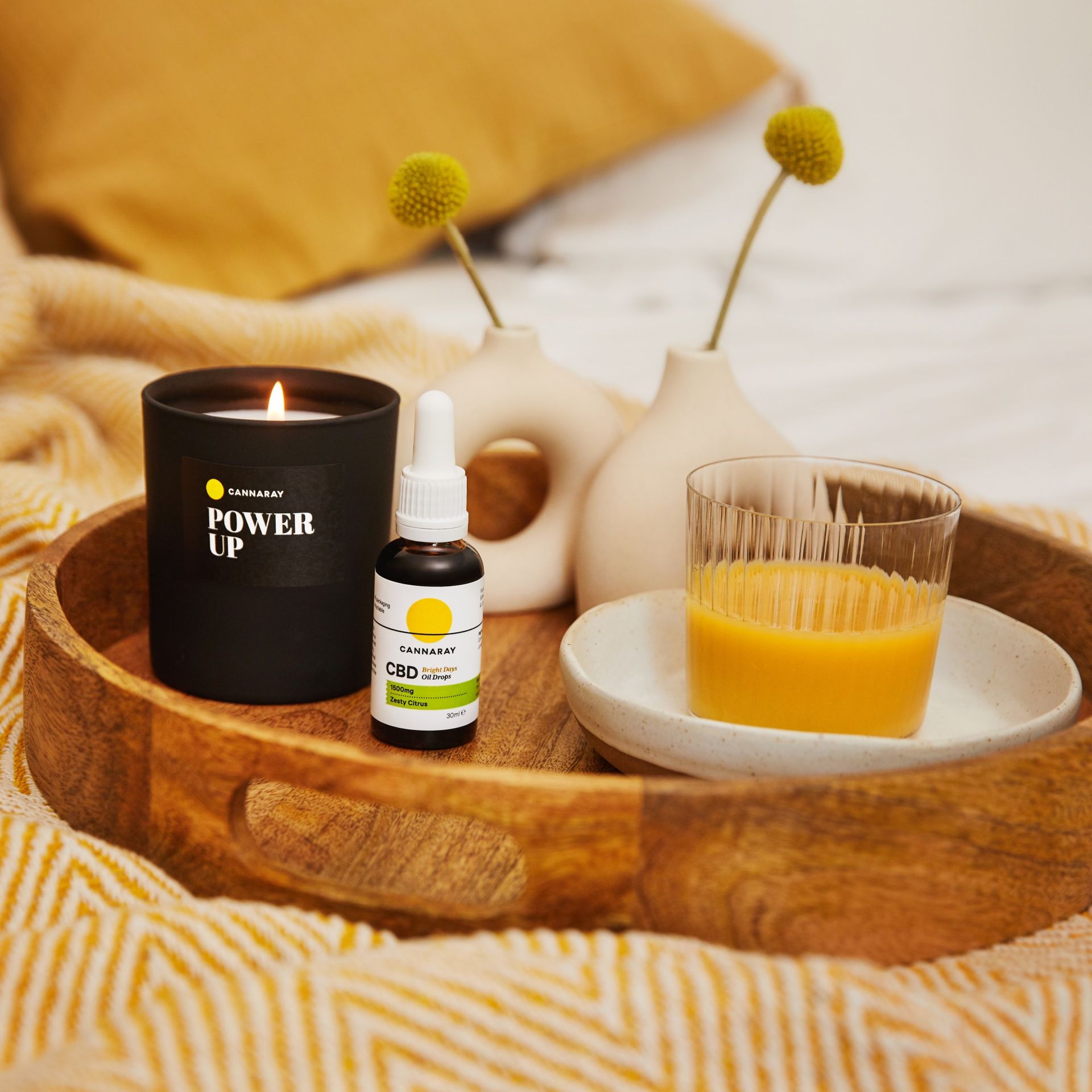Claudia Winkleman x Cannaray CBD Power Up CBD Candle