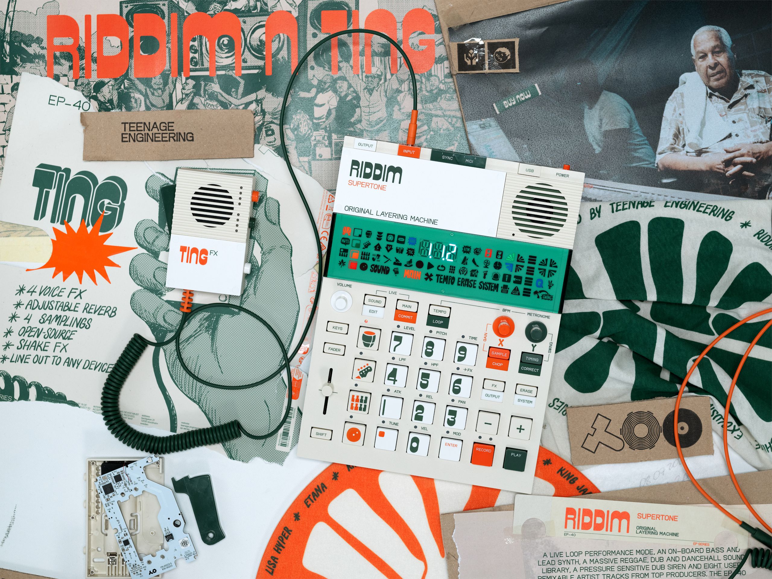 Teenage Engineering gets playful with two new devices, Riddim and Ting