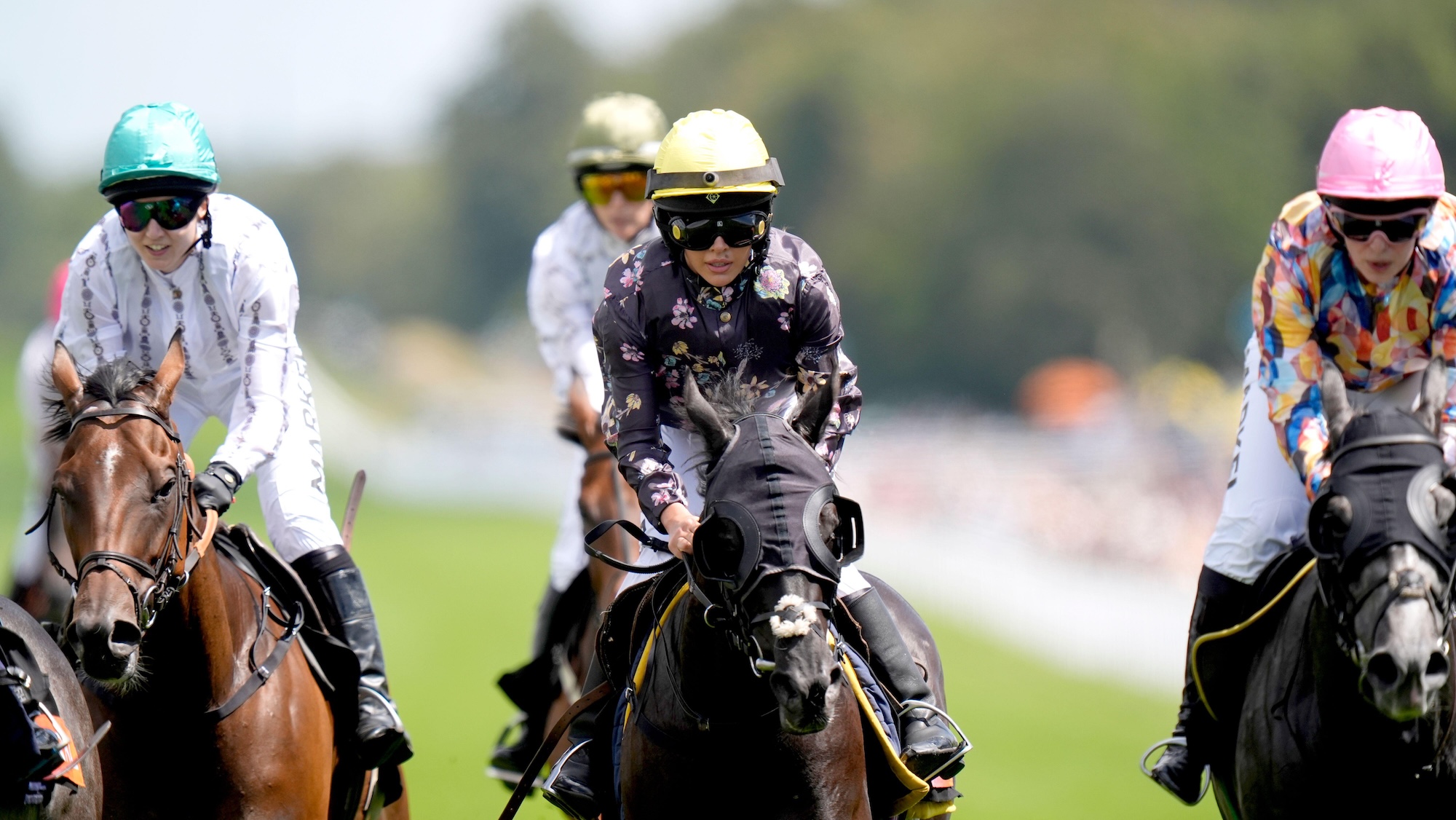 Gemma Owen riding in the Magnolia Cup race