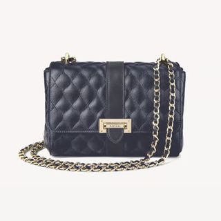 Aspinal Lottie Navy Shoulder Bag