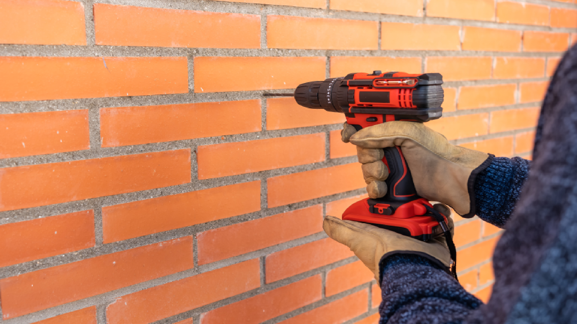Drilling in wall