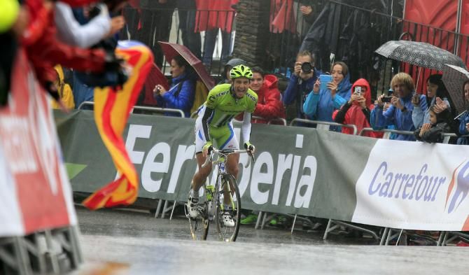 Daniel Ratto (Cannondale) had plenty of time to celebrate his victory in the closing kilometer of stage 14