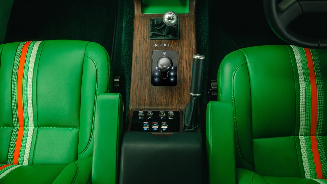 The bespoke interior of Kermit