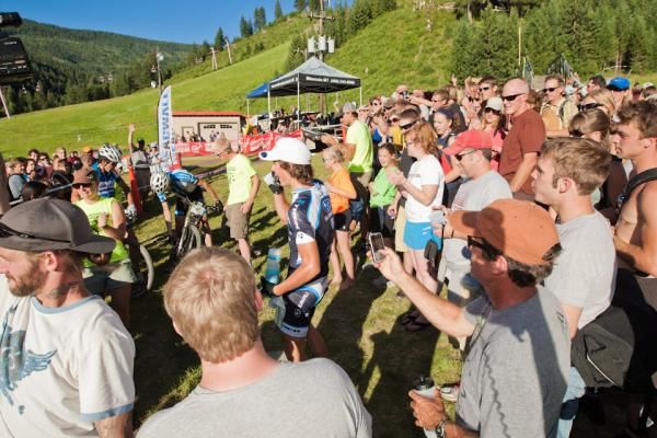 Finish line scene at the Missoula XC