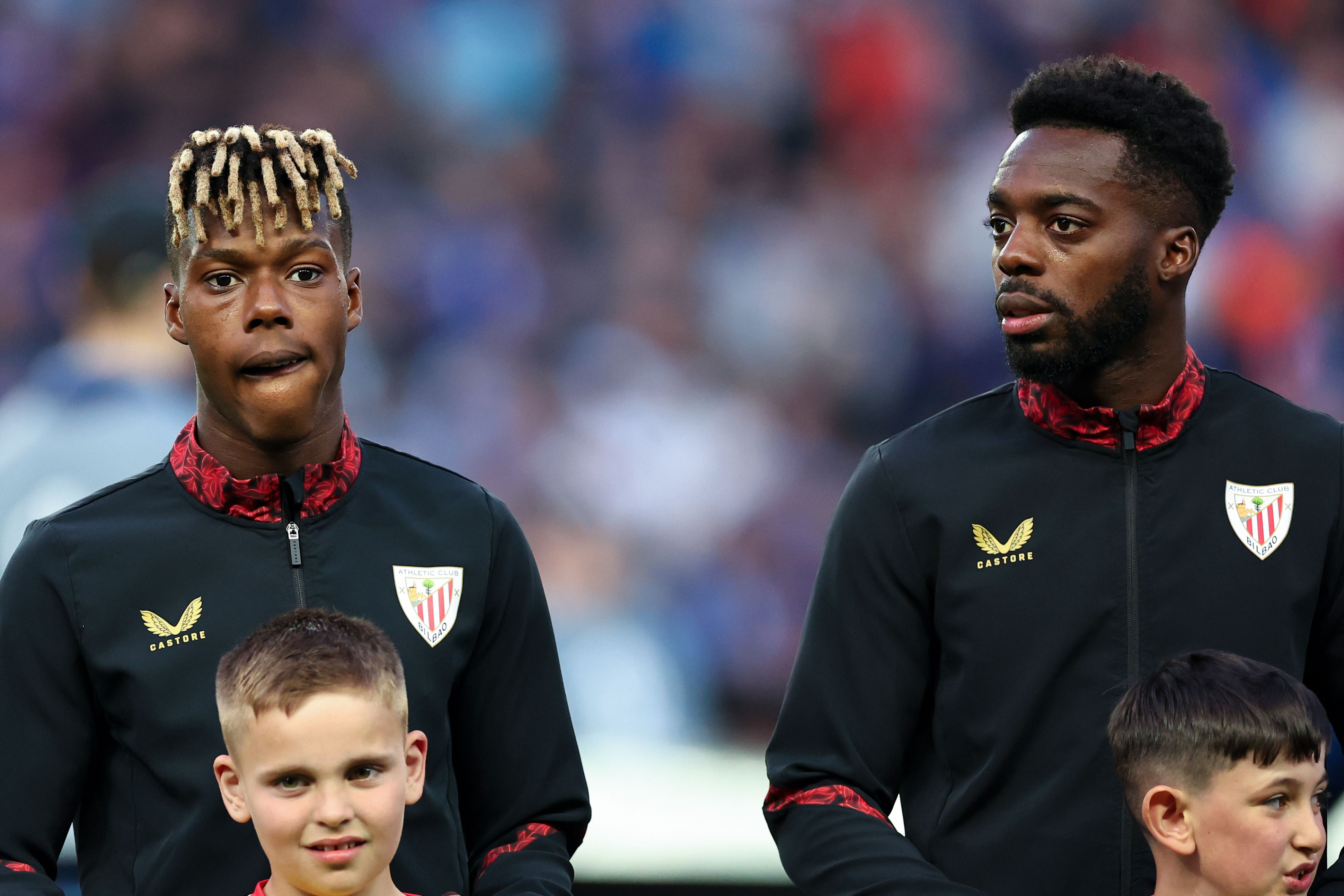 Athletic Club brothers Nico (L) and Iñaki Williams (R)