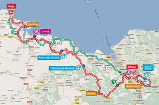 Vuelta Stage 19 map