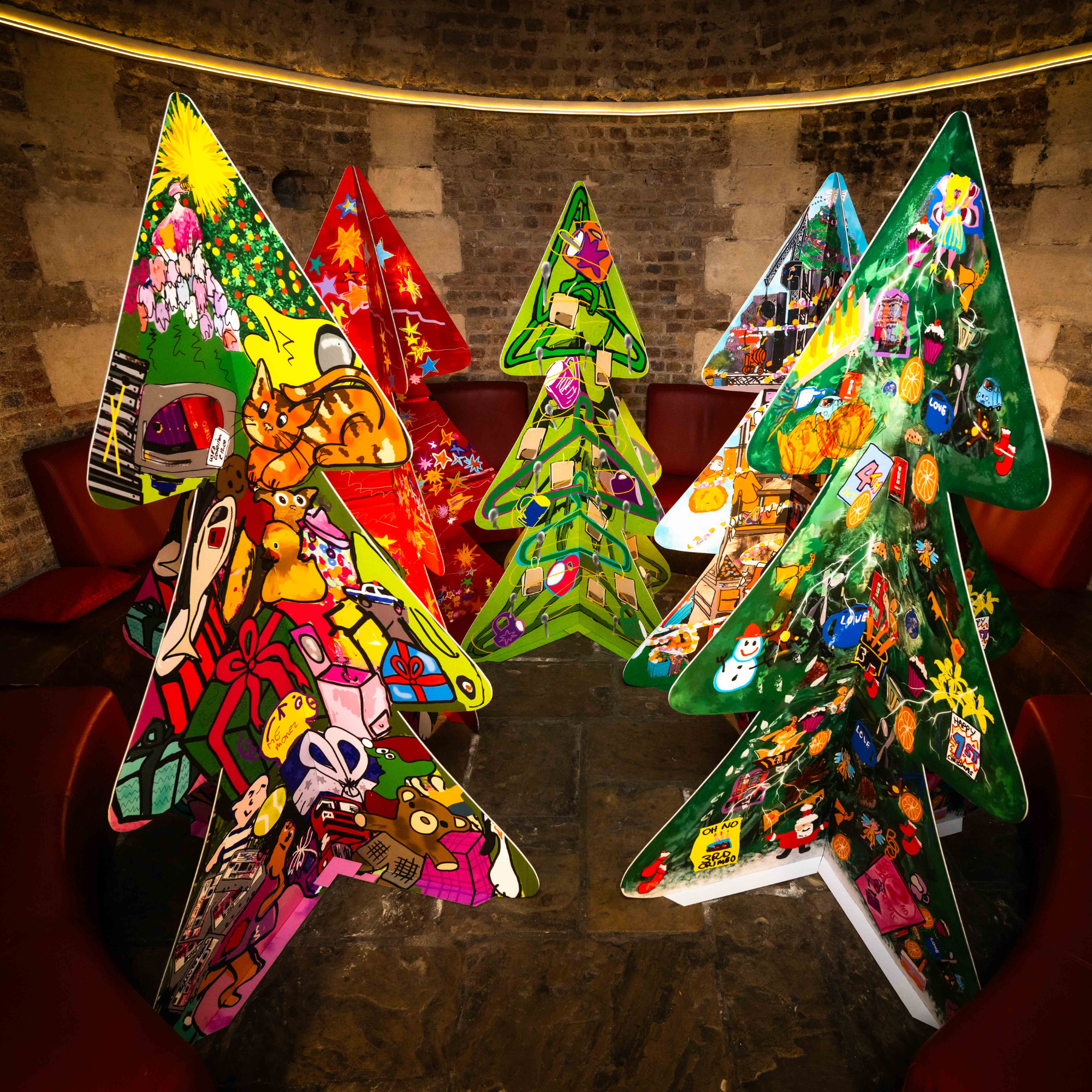 David Tovey&#039;s &#039;Temporary Trees&#039; installation.