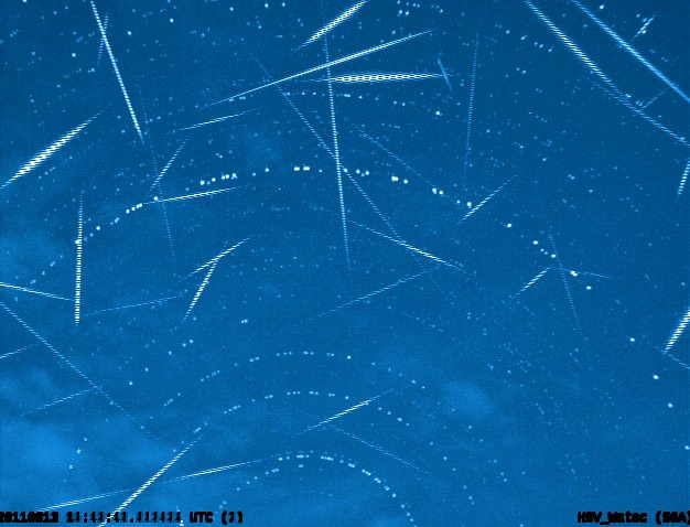 Perseids Composite Shot over Huntsville, Alabama, August 2011