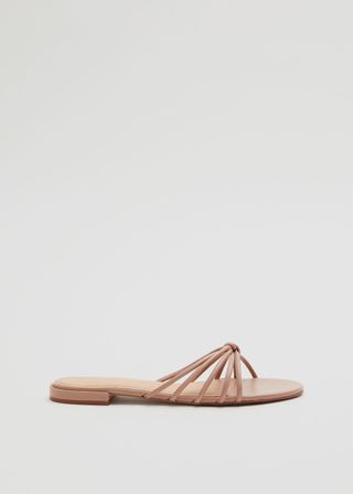 Strappy Leather Slides