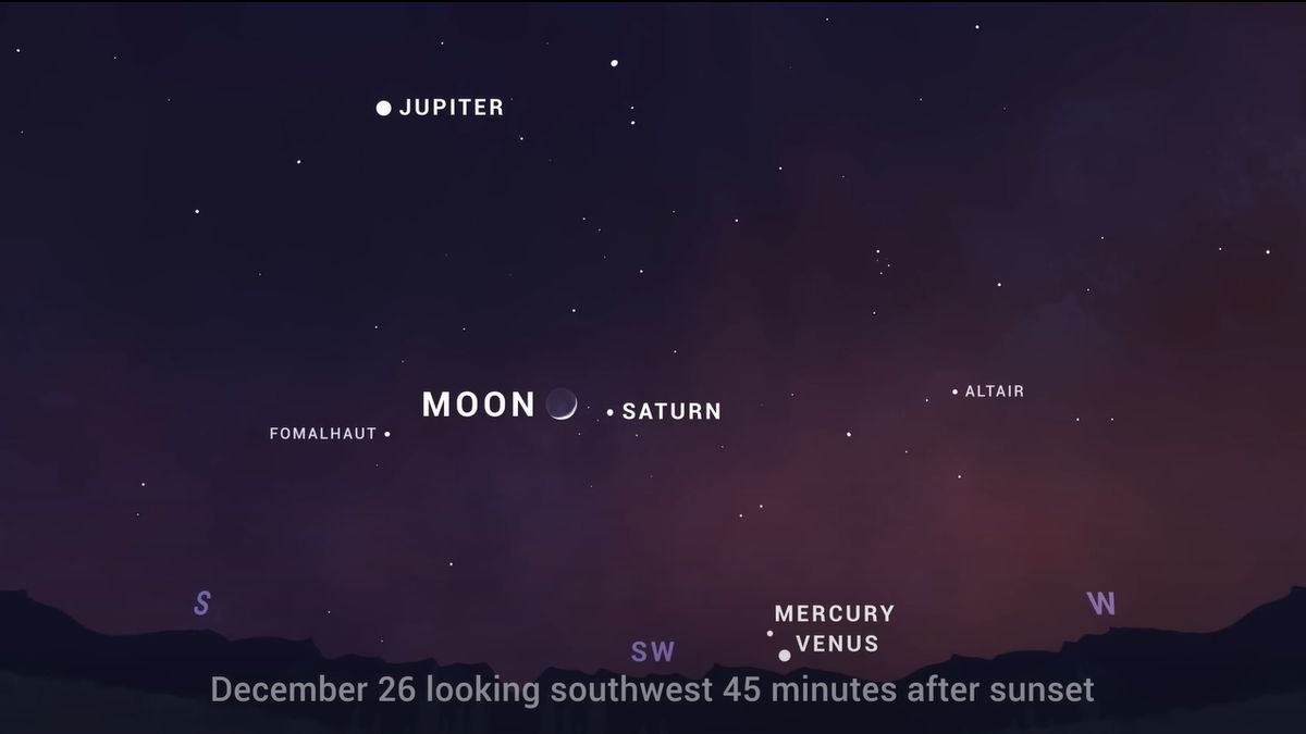 See Saturn near the moon in a late Christmas gift in the night sky tonight (Dec...