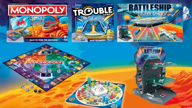 Monopoly, Battleship and Trouble in space! Hasbro's Space Capsule games land at Target.