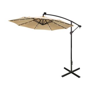 lighted cream umbrella 