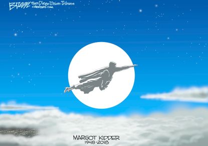 Editorial cartoon U.S. Margot Kidder death Superman