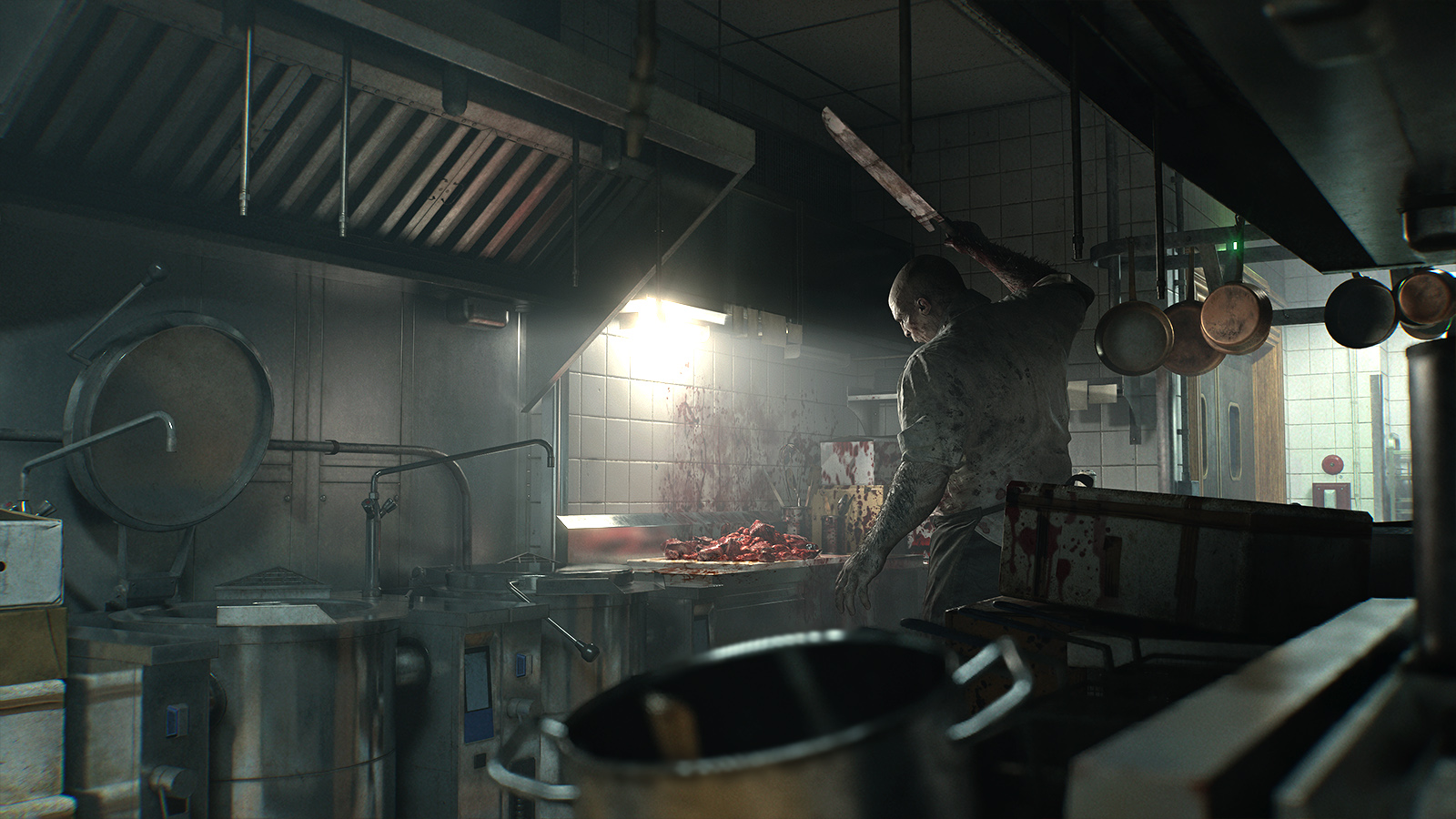 Zombies in a Resident Evil game