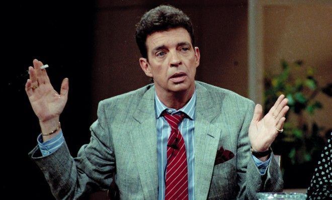 TV talk show host Morton Downey Jr.