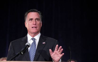 Mitt Romney stumps for Ted Cruz.