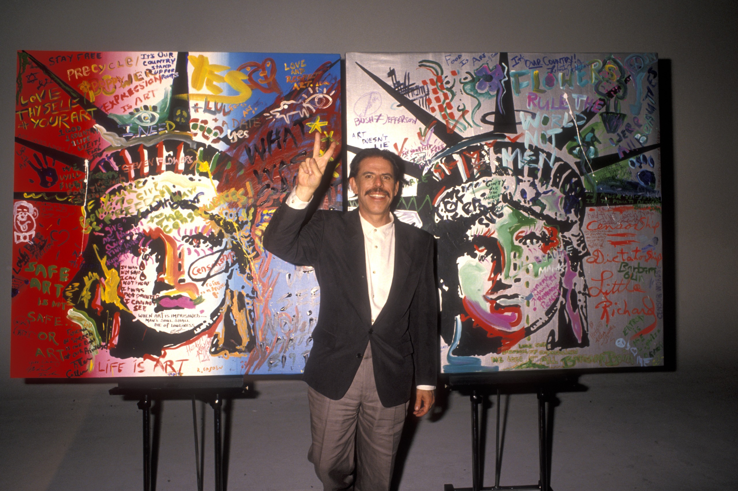Peter Max with art