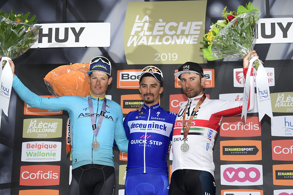 Julian Alaphilippe (Deceuninck-QuickStep) wins Fleche Wallonne