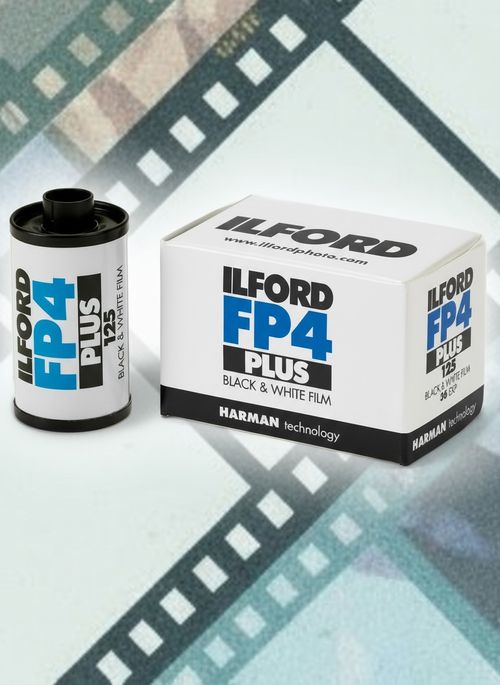 Ilford FP4 Plus 125 36-exp 
black-and-white print film 