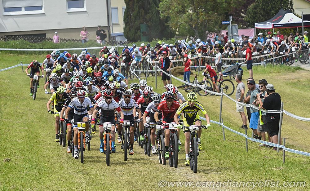 The start of the climb for 148 riders