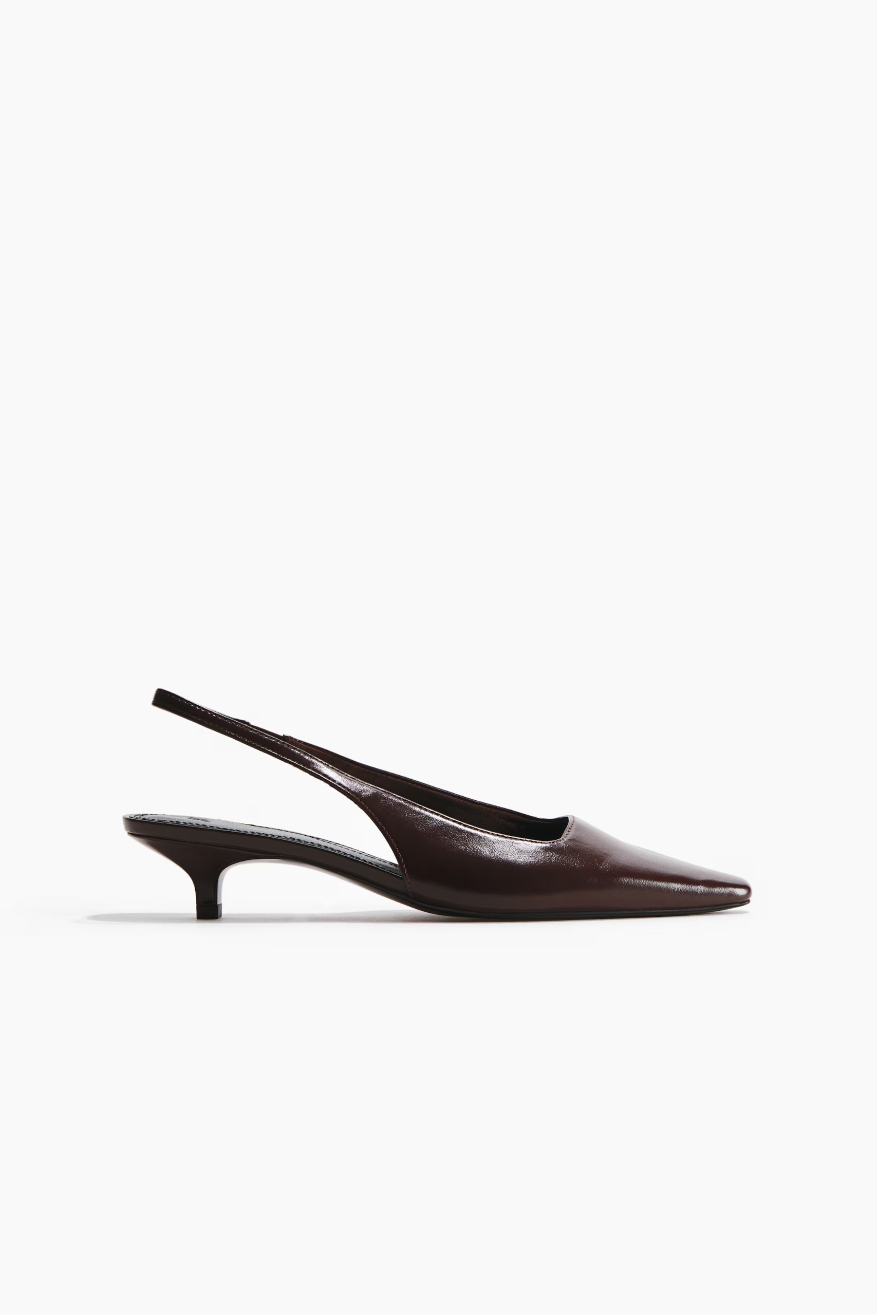 H&amp;amp;M, Kitten-Heeled Slingbacks