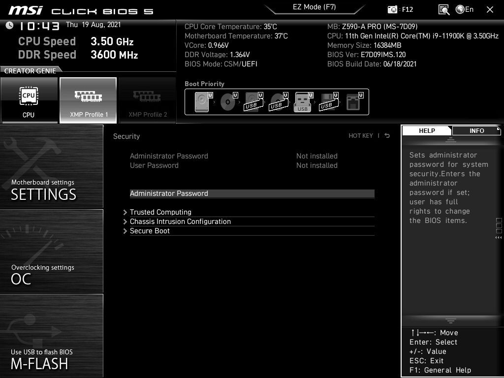 MSI MAG Z590-A Pro