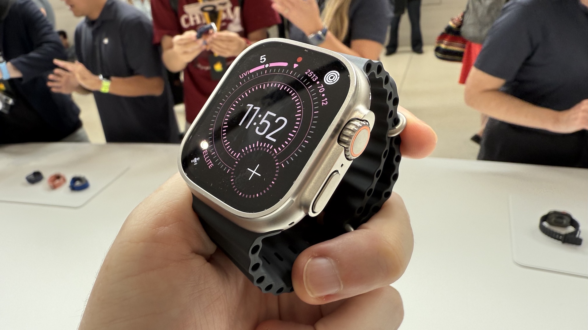 Images of the product launch for iPhone 17 at Apple&#039;s HQ in Cupertino
