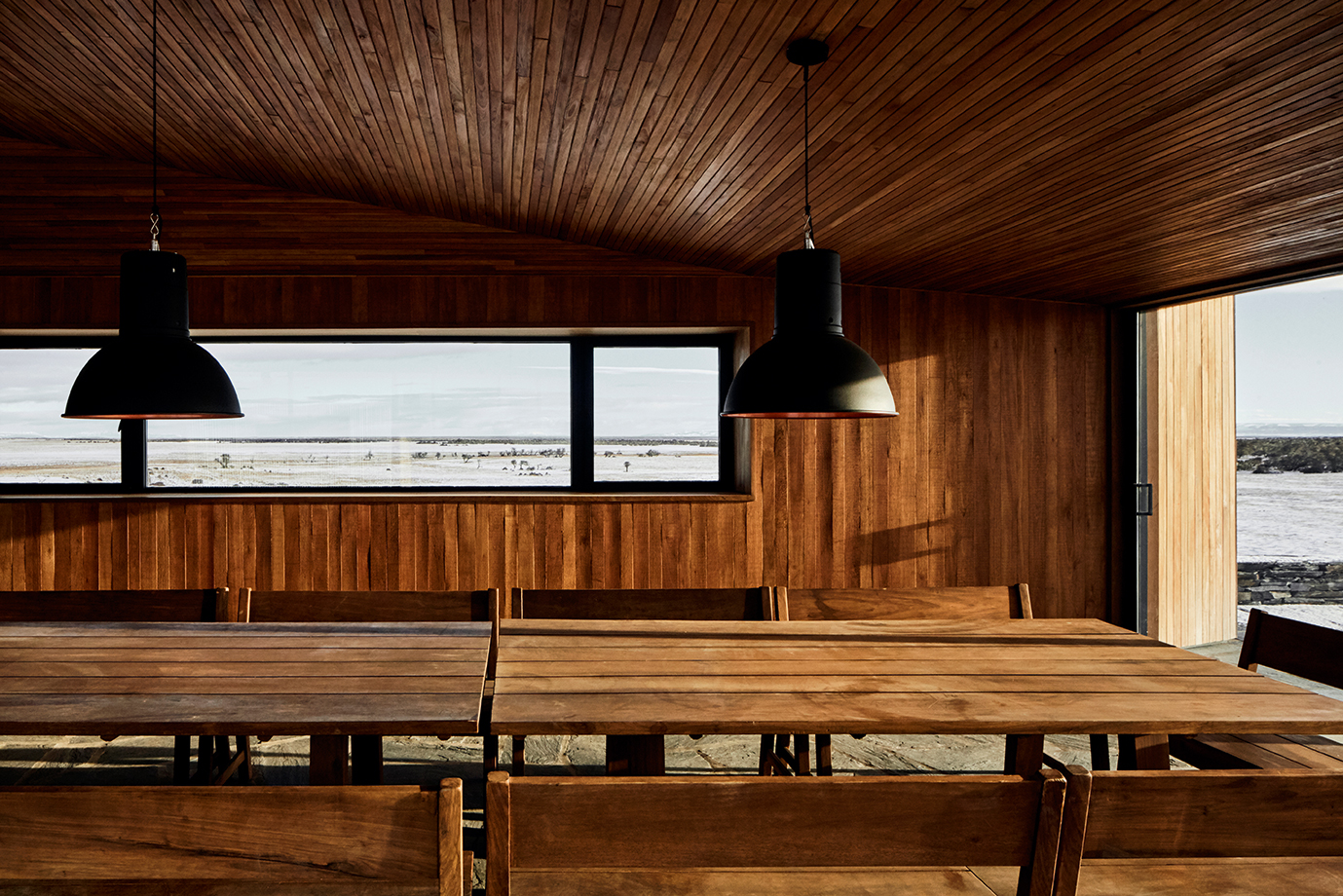Dining and living open space