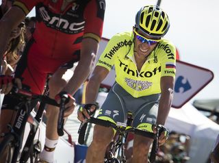 Alberto Contador (Tinkoff) lost time