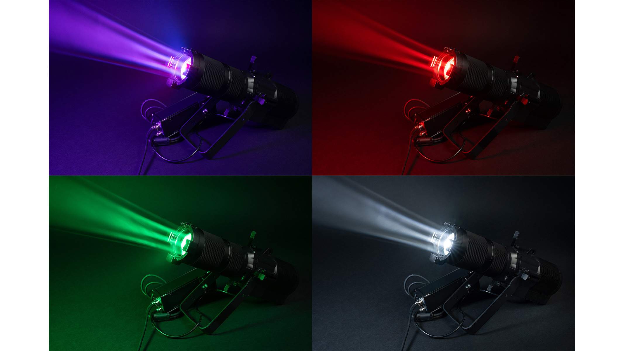 The new Stingray Mini IP65 in purple, red, green, and white. 