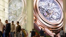 Attendees at Watches and Wonders convention in Geneva