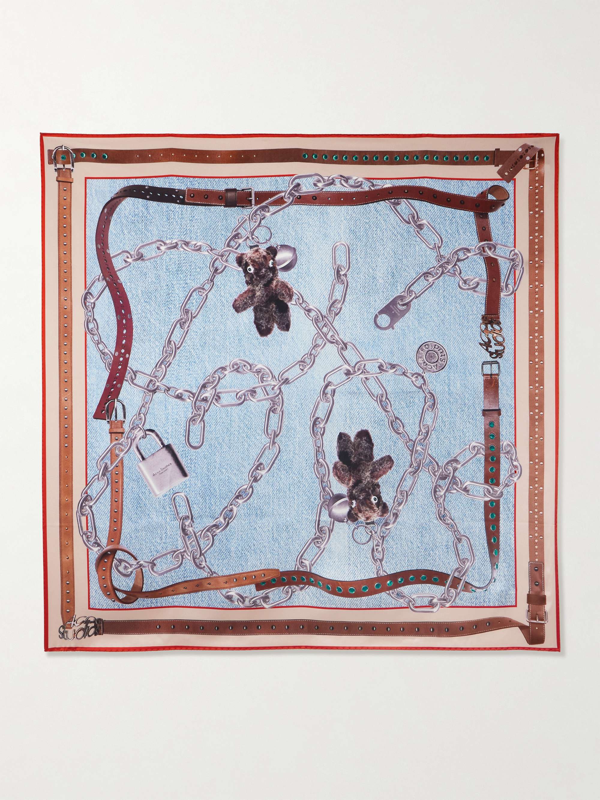 Printed Silk-Satin Scarf