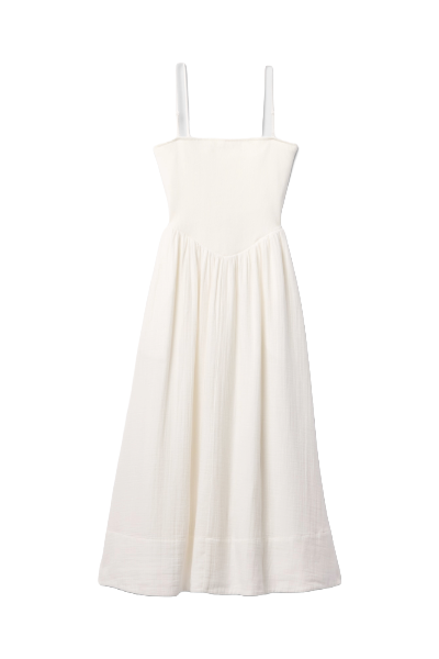 Gap, Cotton Gauze Mixed Media Maxi Dress (Was $90) 