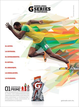 TBWA Chiat Day combined illustration with Usain Bolt’s image brilliantly