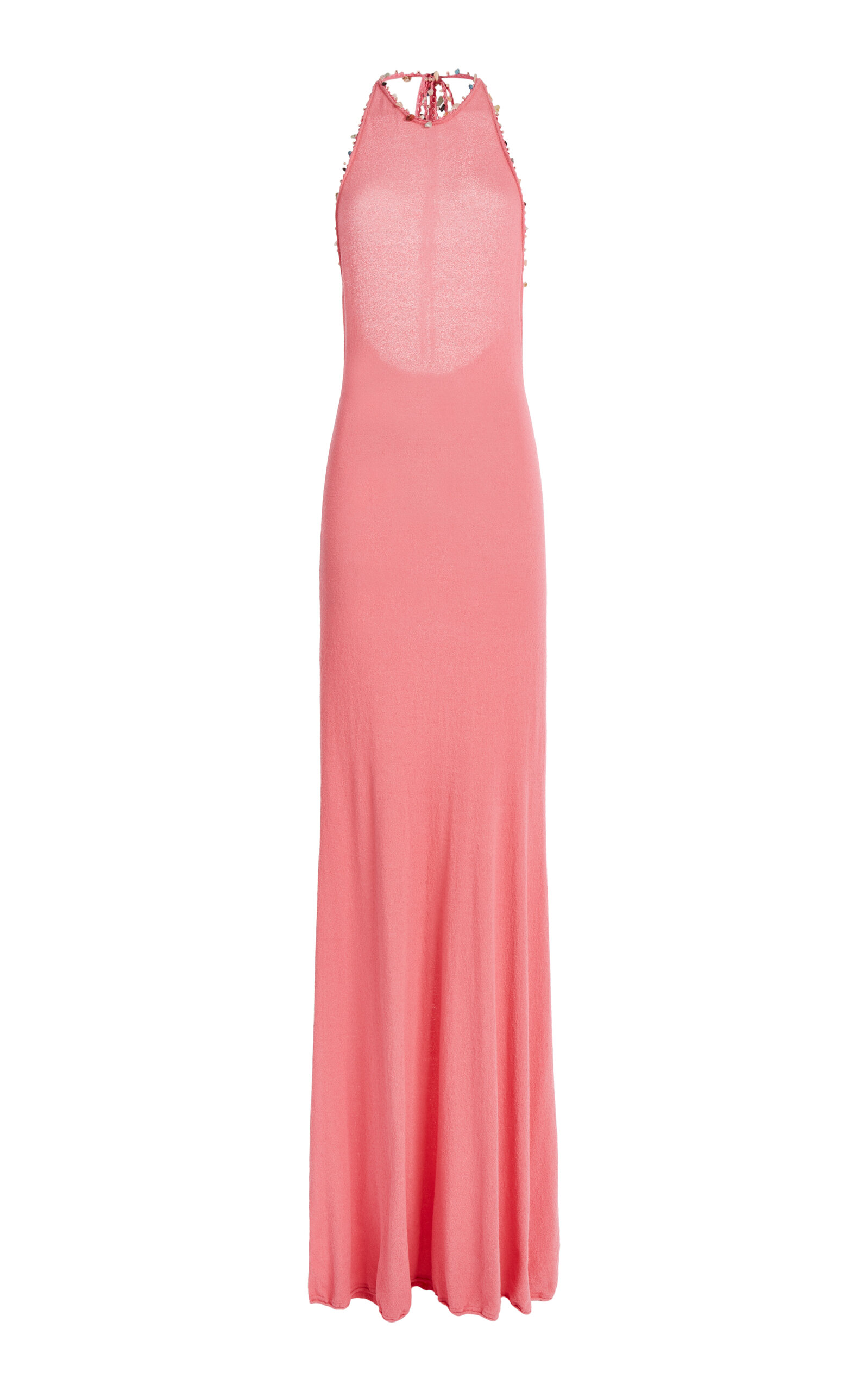 Embellished Knit Maxi Dress