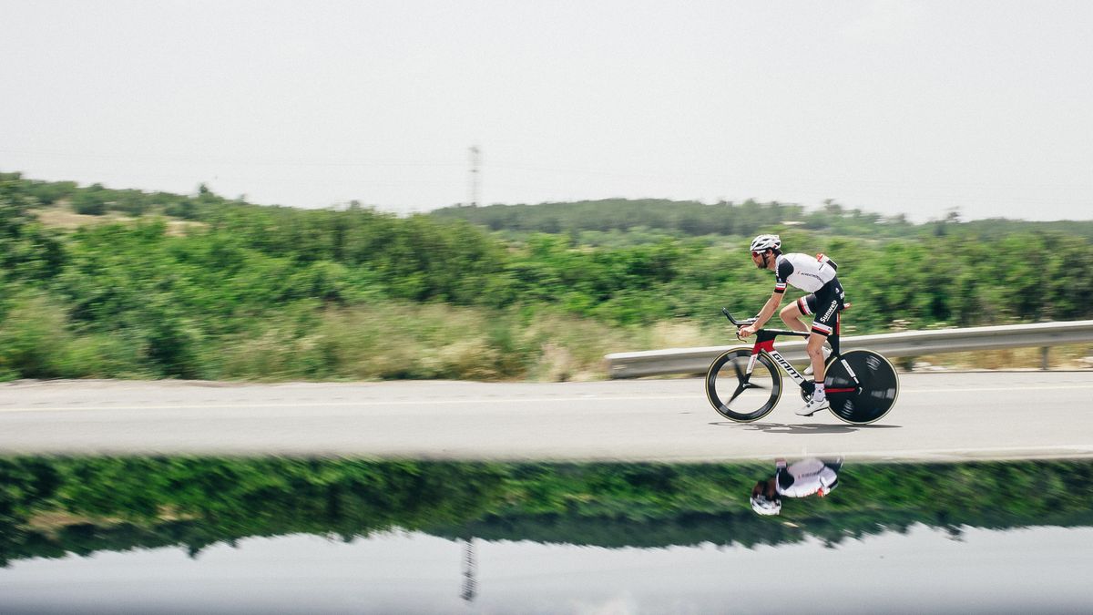 On the TT bike