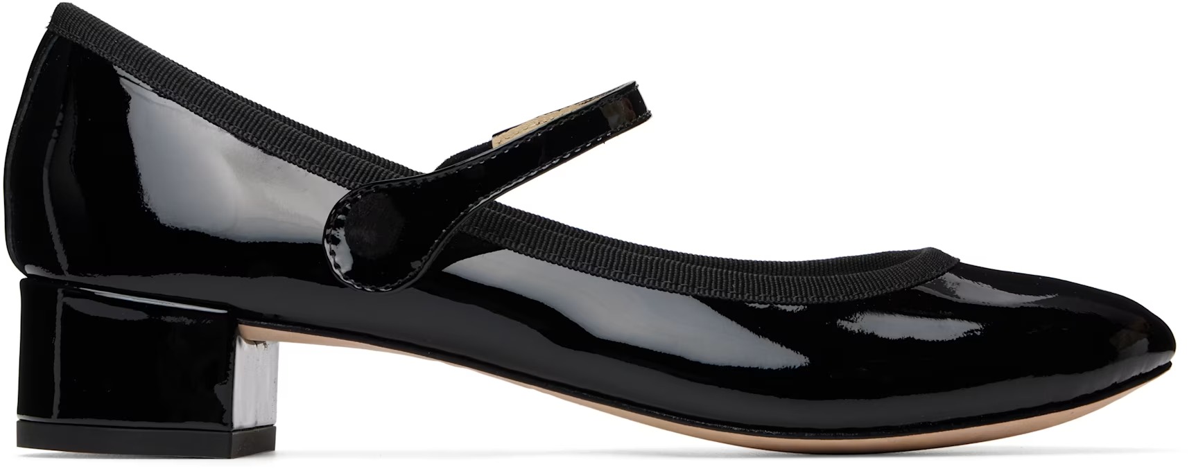 Repetto, Black Rose Mary Jane Heels
