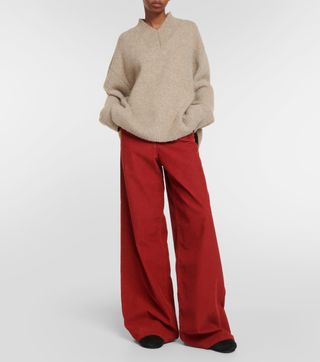 The Row, Chan Corduroy Wide-Leg Pants